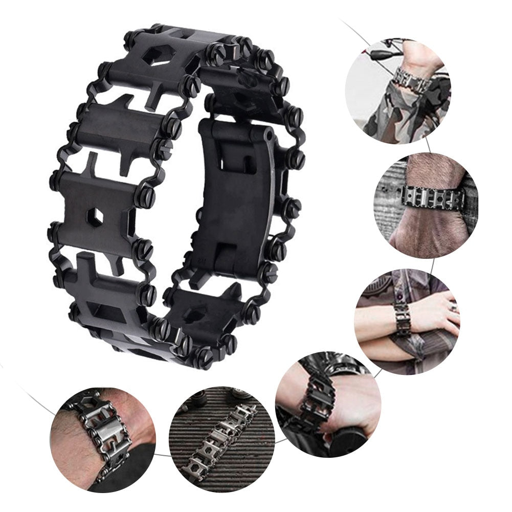 29 In 1 Multi-function Tool Bracelet Strap Stainless Steel